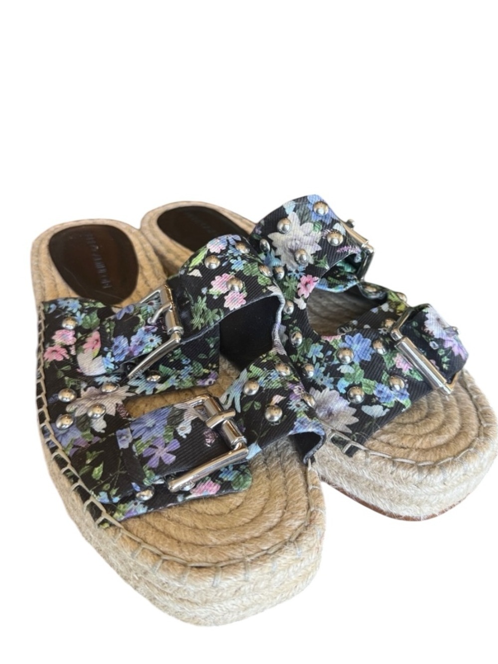 REBECCA MINKOFF floral ladies espadrille sandals excellent condition, size 7